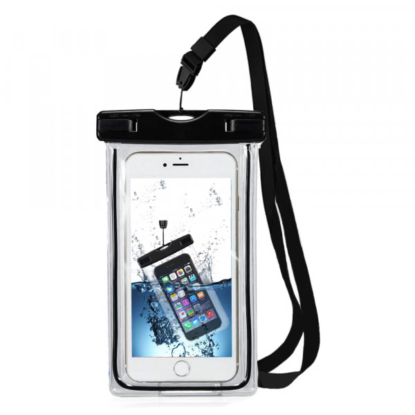 Wasserdichte Smartphone Tasche (SCHWARZ) für iPhone Samsung HTC LG Sony Nokia