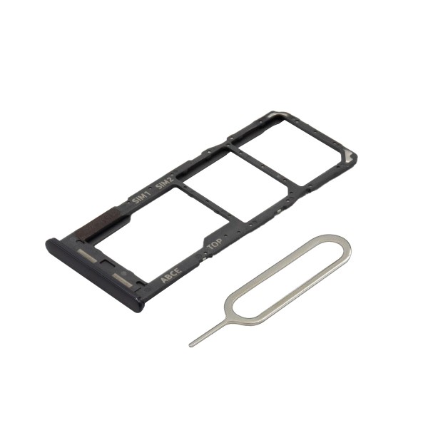 Dual SIM Card Slot Tray Holder Replacement for Samsung Galaxy A23 4G - Black