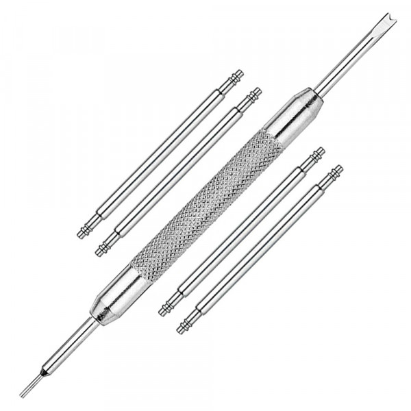 4 Pack Stainless Steel Watch Band Pins Diameter 1.8 mm incl Removal Tool (23 mm)