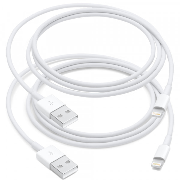 MMOBIEL 2x USB auf 8 pin Lightning Kabel Aufladekabel für iPhone, iPad und iPod