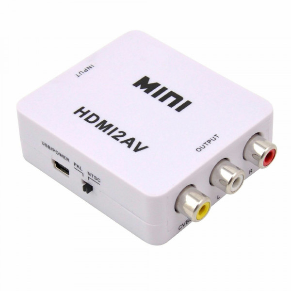 MMOBIEL HDMI Converter zu AV / RCA – 1080p Full HD Video Audio Composite Adapter