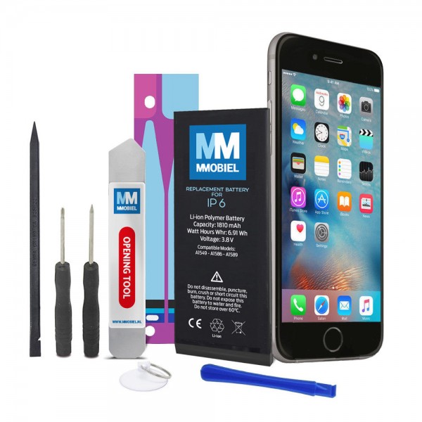MMOBIEL Akku für iPhone 6 inkl. Werkzeug + Anleitung | Batterie mit 0-Ladezyklen