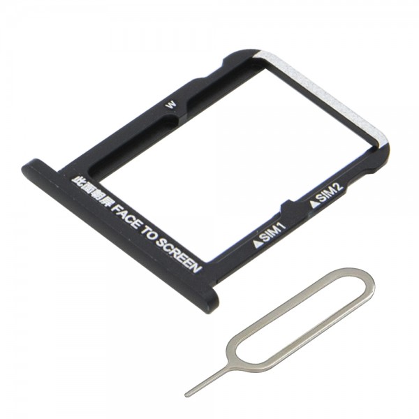 SIM/SD Karte Schlitten Tray für Xiaomi Mi A2 5.99 Inch (SCHWARZ) inkl. SIM Pin