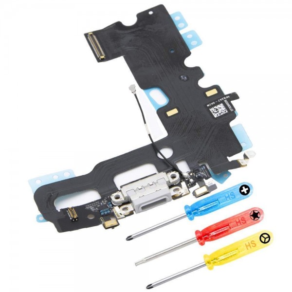 Dock Connector für iPhone 7 Plus (WEISS) Ladebuchse Ladeport + Werkzeug