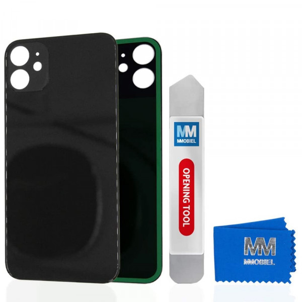 MMOBIEL Back Cover incl. Tape voor iPhone 12 mini - 5.4 inch Zwart Incl. Opening Tool