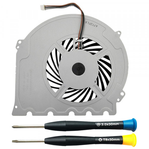 Internal Cooling Fan for PlayStation PS4 Slim - 3 pins Includes Torx T8H and (+) Screwdrivers