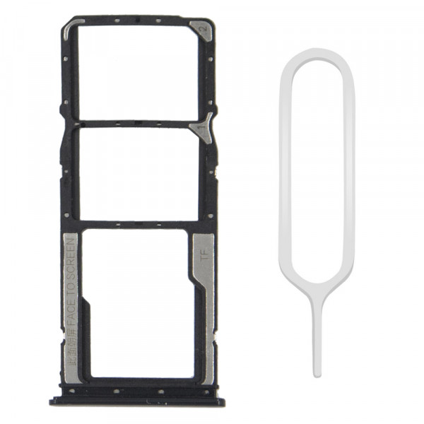 MMOBIEL Dual Sim Tray Kaart Houder Nano Slot voor Xiaomi Redmi 8 - Zwart - 6.22 inch