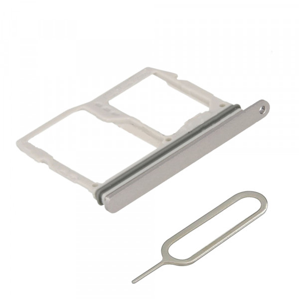 SIM/SD Karte Tray Schlitten für LG G6 (ICE PLATINUM) + SIM pin