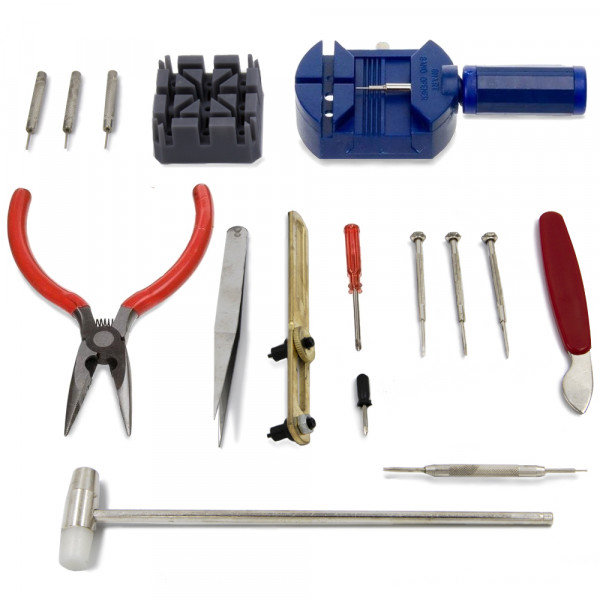 16 TLG Professionelles Uhrenmacher Schmuck Reparatur Tool Kit
