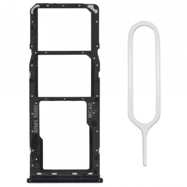 MMOBIEL Dual Sim Tray Kaart voor Oppo A5 / A9 / A11 6.5 inch Zwart Incl. Sim Pin