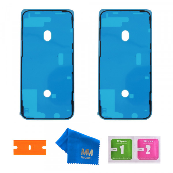 2X Wasserdichte Folie Display Adhesive Sticker für iPhone 12 Pro Max - Schwarz