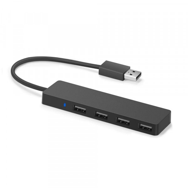 4-Port USB 2.0 Data Hub for Macbook iMac Notebook PC USB Flash Drives Mobile HDD