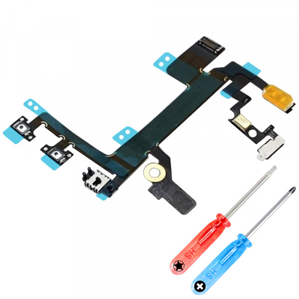 On/Off Power Button Volume Control Mute Connector Flex Cable for iPad mini 2 