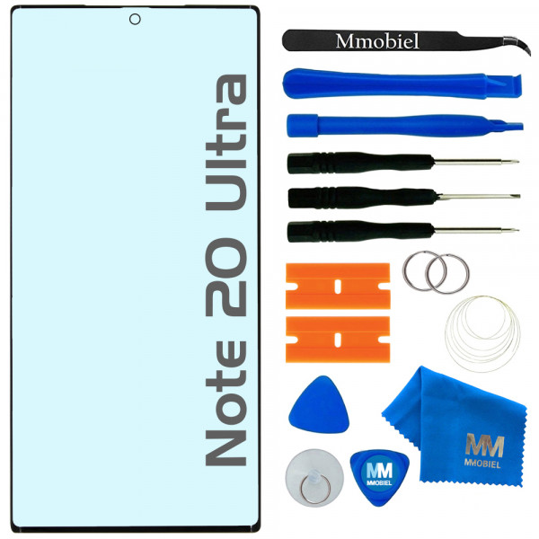Front Glass Repair kit for Samsung Galaxy Note 20 Ultra / Note 20 Ultra 5G Black