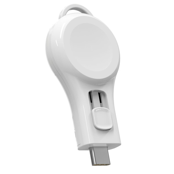 MMOBIEL Draadloze Oplader voor Apple Watch Uitschuifbaar – Compacte USB-C Wireless Charger voor elke Apple iWatch Series – Magnetische Snellader ook Geschikt voor AirPods – Reislader - iWatch Oplader