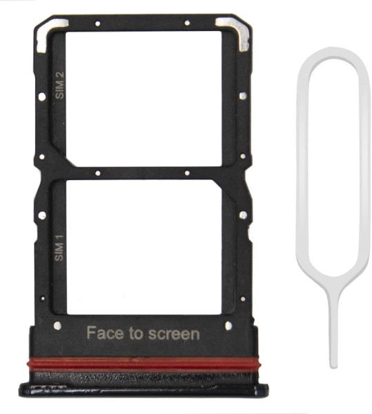 MMOBIEL Dual Sim Tray Kaart Houder Nano Slot voor Xiaomi Mi 10T Lite 5G - Grijs