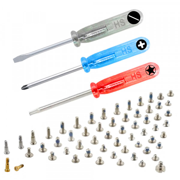 Complete Full Screw Set for iPhone 6S 4.7 Inch with 2 of each Pentalobe Screw