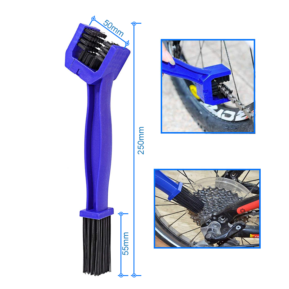 Motorcycle Bicycle Cleaning Brush Chain Gear Scrubber Cycle Cleaner Tool Bike CU 