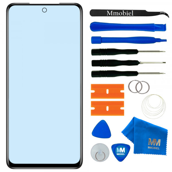 Front Glass Repair kit For Xiaomi Redmi Note 10 / 10S Incl Tool Kit