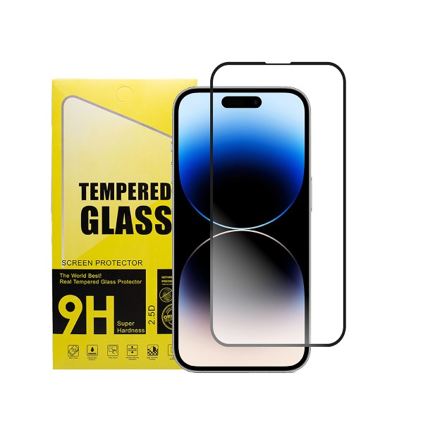 MMOBIEL Displayschutzfolie aus gehärtetem Glas für iPhone 14 Pro - 6.1 inch - 2022 - Panzerglas - Temperglas - Inklusive Reinigungsset