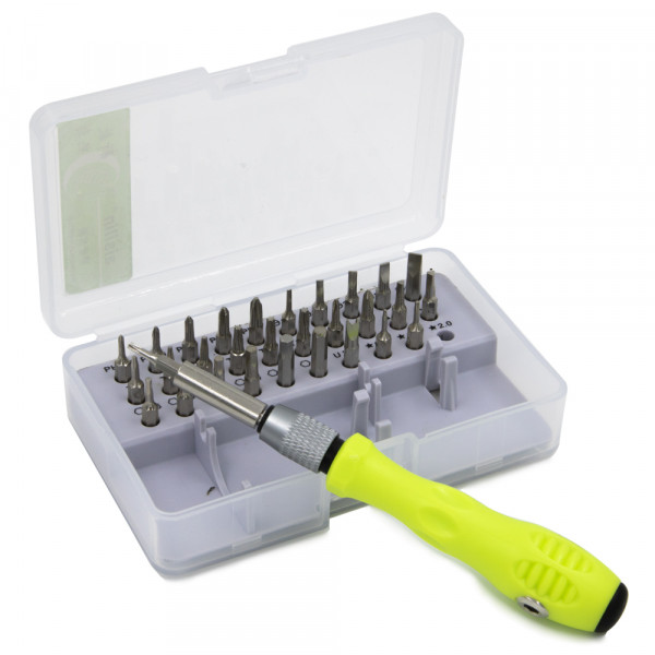 Professional Screwdriver Repair Tool Kit 32in1 with 30 Bits incl Extension Shaft