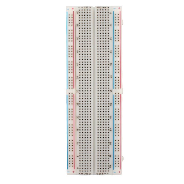 MMOBIEL 1st PCB Breadboard Prototype Circuit Bord Soldeervrij – 1x830 Punten - Geschikt met DIY Arduino, Raspberry Pi 2 / 3 / 4 / 5 Projecten Proto Shield Distribution - Verbindingsblokken