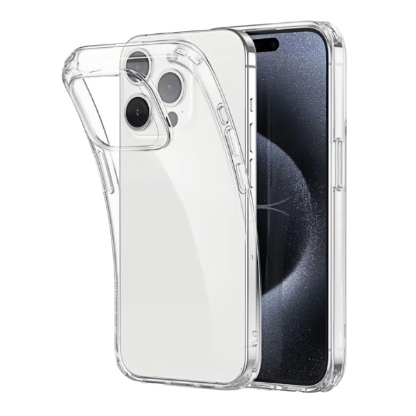 MMOBIEL Telefoon Hoes Geschikt voor iPhone 15 Pro - Transparant Telefoonhoesje - Phone Case Ultra Dun - Siliconen TPU Beschermhoes - Flexibel Schokbestendige Slim Fit Back Cover Case