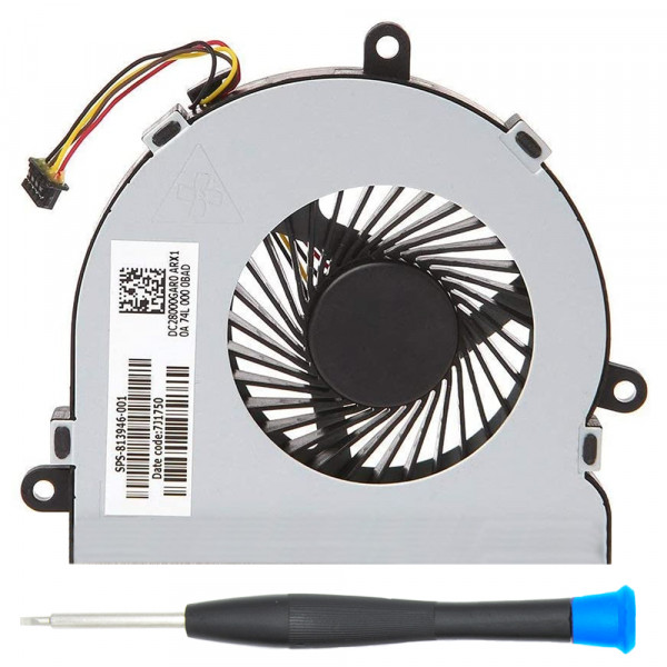 MMOBIEL Laptop CPU Cooling Fan 4 Pin 4 Wire Vervanging voor HP 250 G4 255 G4 15-AC Series