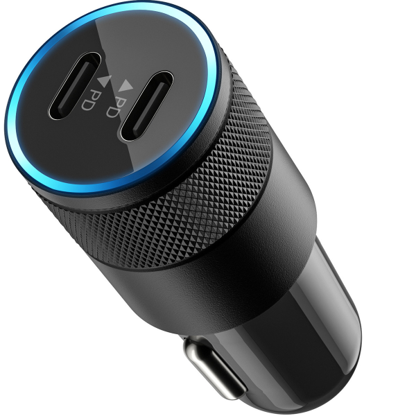 Car Charger USB-C - 40W Dual Port Cigarette Lighter Adapter