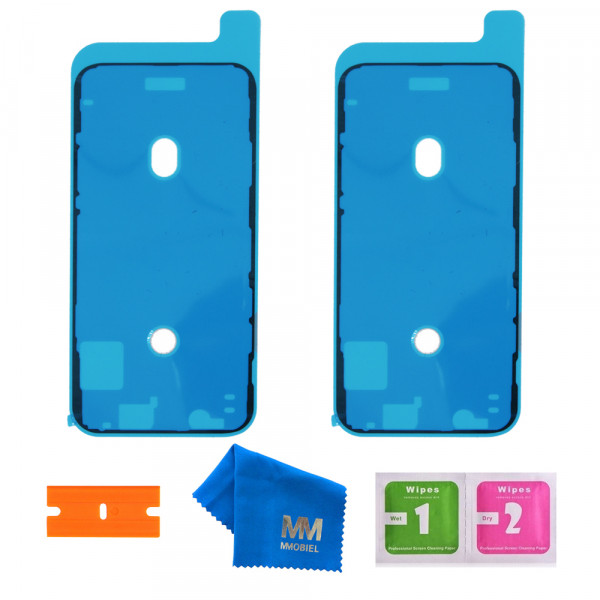 2X Wasserdichte Klebe Folie Display Adhesive Sticker für iPhone 11 Pro - Schwarz