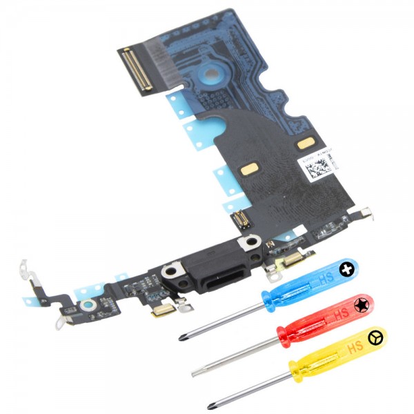 MMOBIEL Dock Connector voor iPhone SE 2020 / 8 (SPACE GREY / ZWART)