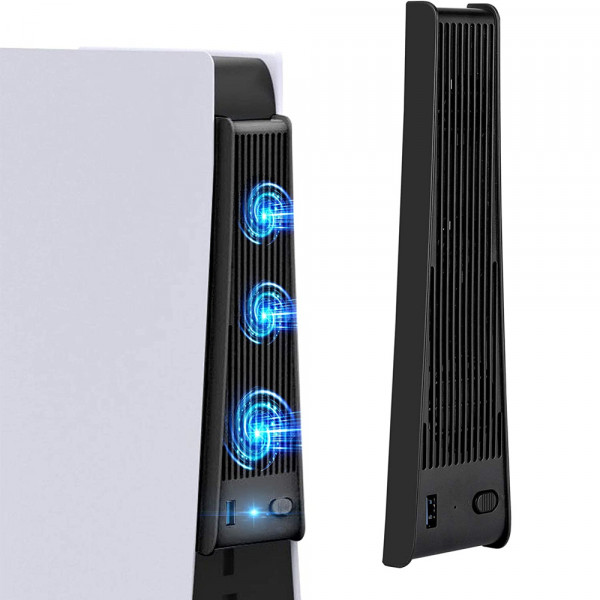 3 externe Kühlventilatoren Für PlayStation 5 PS5 Digital Edition schwarz