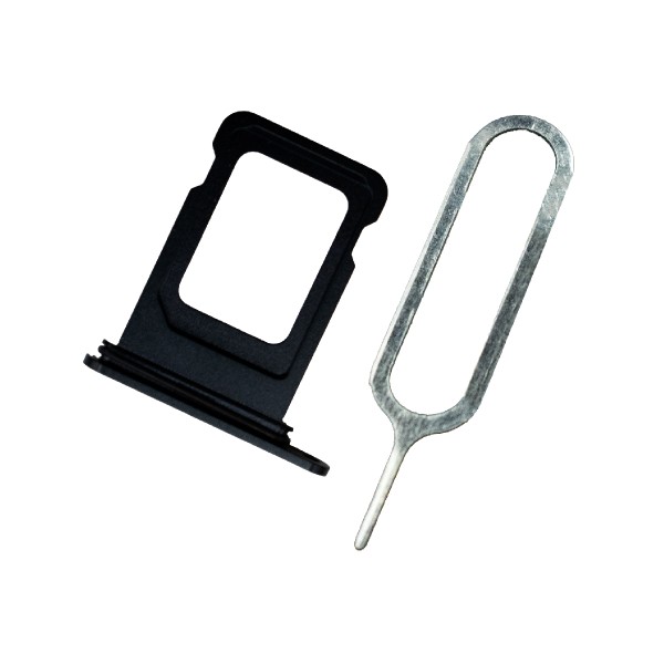 MMOBIEL SIM Tray Houder Vervanging Compatibel met iPhone 14 / 14 Plus - Incl. Rubberen ring en Sim Pin - Zwart