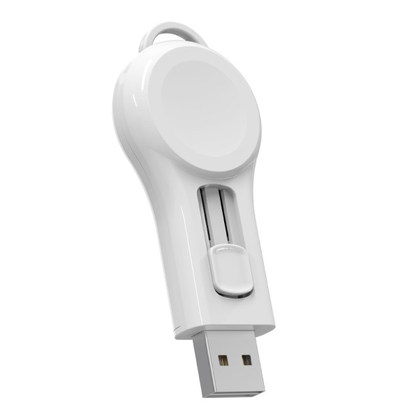 MMOBIEL Draadloze Oplader voor Apple Watch Uitschuifbaar – Compacte USB-A Wireless Charger voor elke Apple iWatch Series – Magnetische Snellader ook Geschikt voor AirPods – Reislader - iWatch Oplader