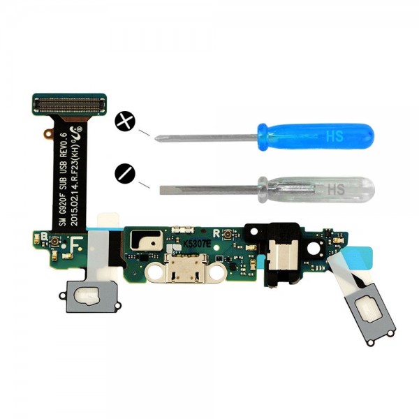 Dock Connector für Samsung Galaxy S6 (G920F) Ladebuchse Ladeport + Werkzeug