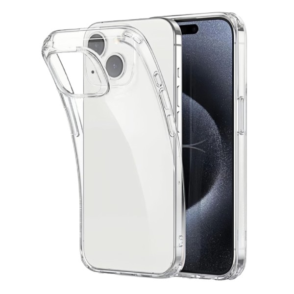 MMOBIEL Telefoon Hoes Geschikt voor iPhone 15 - Transparant Telefoonhoesje - Phone Case Ultra Dun - Siliconen TPU Beschermhoes - Flexibel Schokbestendige Slim Fit Back Cover Case