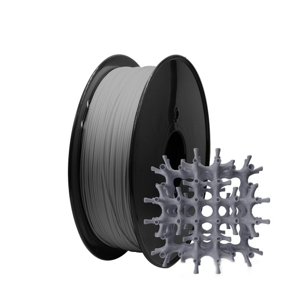 PLA Filament für 3D Drucker 1kg Rolle 1,75mm Printer Spule - Grau