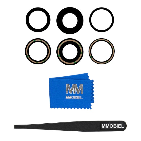 MMOBIEL Camera Glas Lens Vervanging voor iPhone 14 Pro / 14 Pro Max 2022 – Back Camera Lens Glas Reparatie incl. Pincet en Schoonmaakdoekje