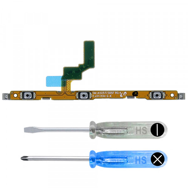 Power On-Off Button Connector Flex for Samsung Galaxy A40 A405 2019 incl. Tools