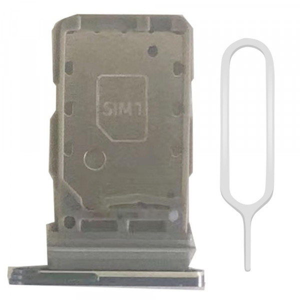 Dual SIM Kartenhalter für Samsung Galaxy S21 5G / S21 - 6.2 inch - 2021 - Weiß