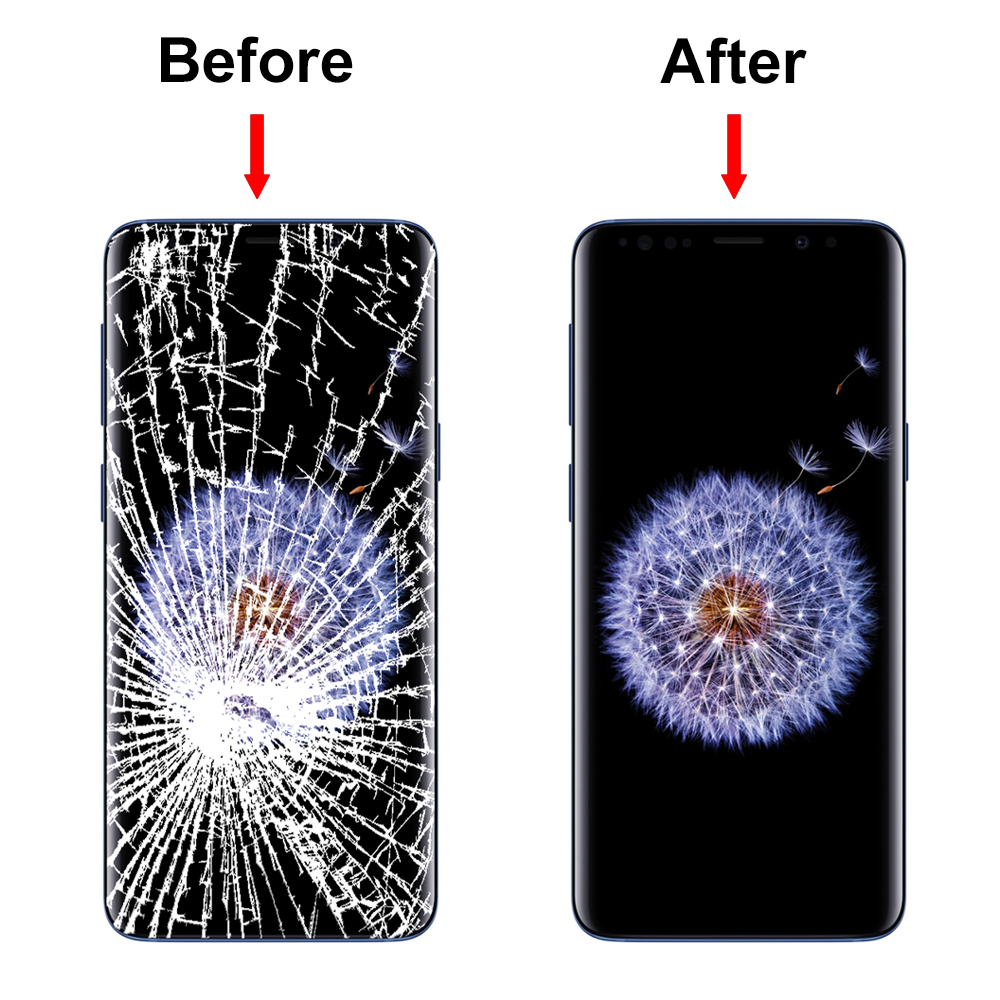 Samsung S9 professionelle Frontglas Displayglas-Reparatur 