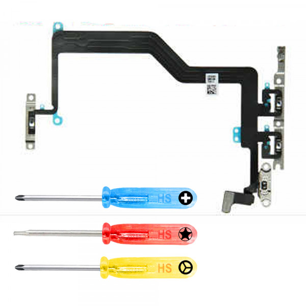 Power On/Off Button Connector Volume Flex for iPhone 12 Pro Max - 6.5 inch