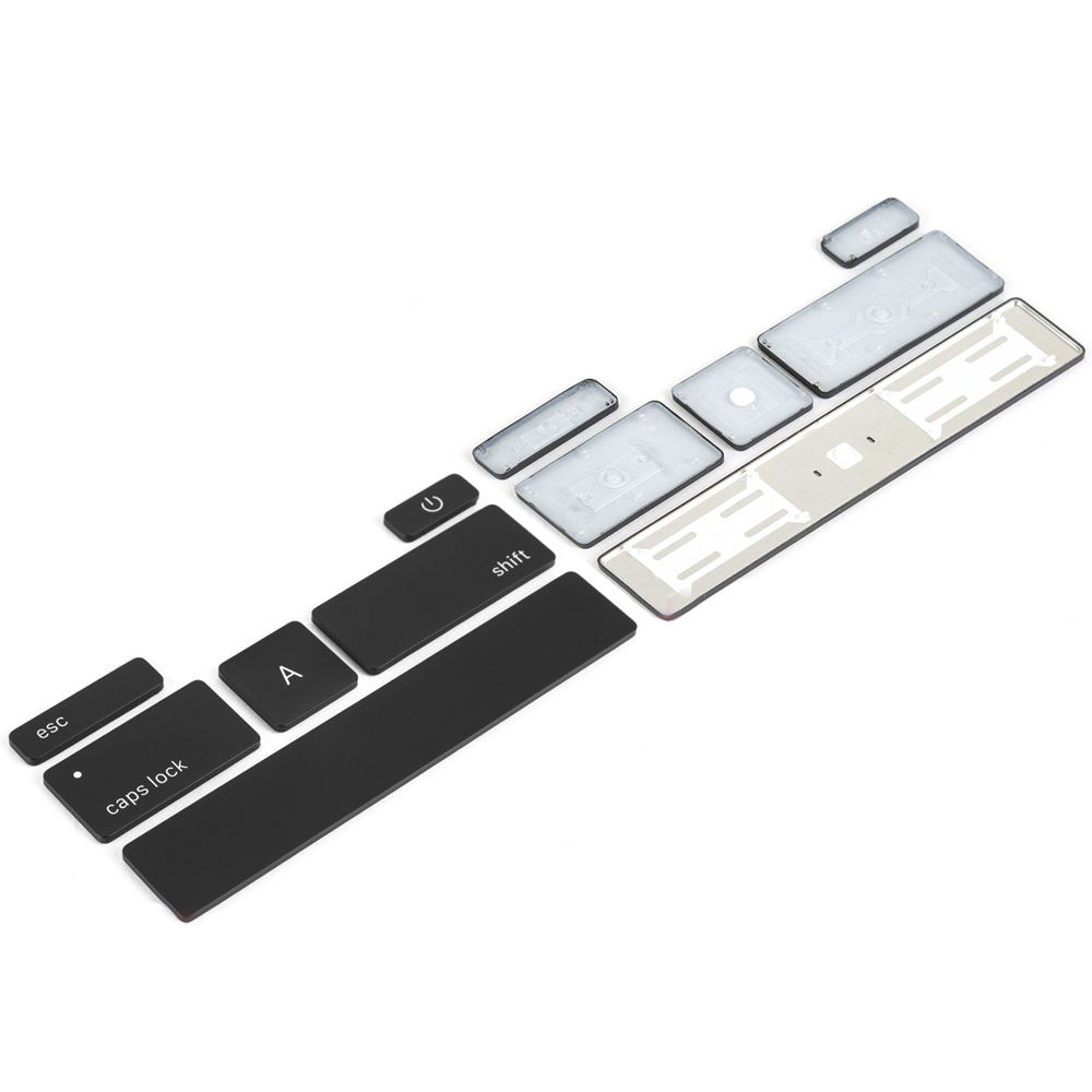 MMOBIEL Toetsenbord Knopjes Toetsen voor MacBook Pro Retina A1989 A1990 A1932 ZWART Keycaps US