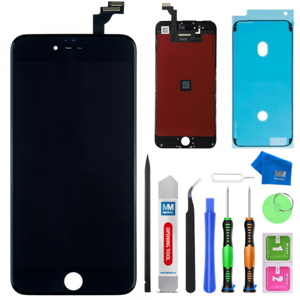 LCD Display Touch Screen Digitizer for iPhone 6S Plus (Black) + Manual and Tools