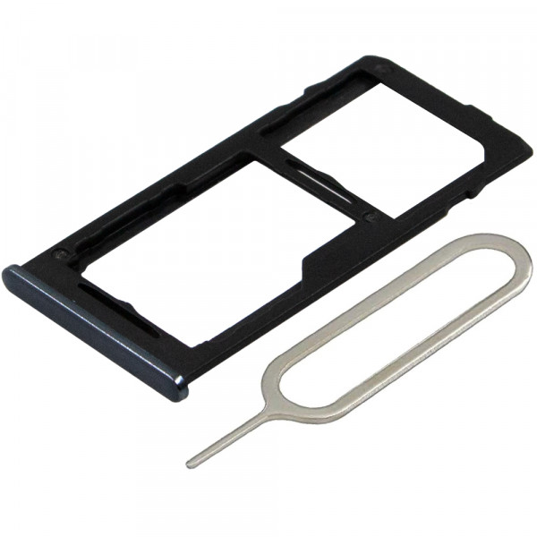 Dual SIM Karte Tray Schlitten für Samsung Galaxy A42 5G A426 2020 Schwarz