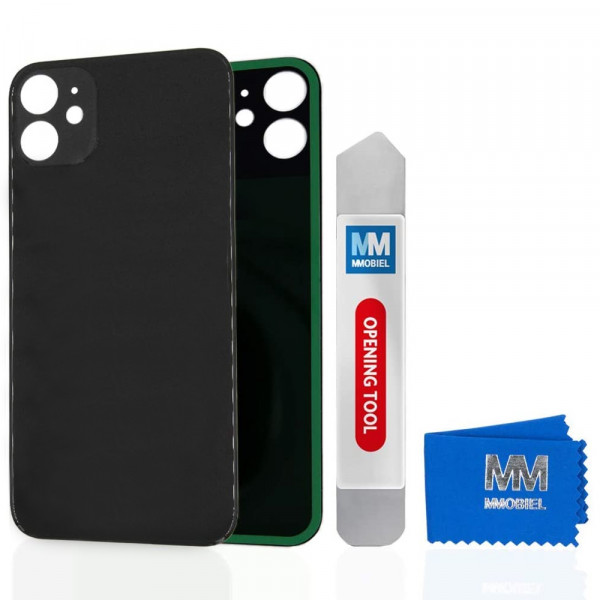 MMOBIEL Back Cover incl. Tape voor iPhone 12 Pro - 6.1 inch Zwart Incl. Opening Tool