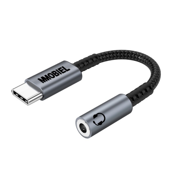 MMOBIEL USB-C naar 3.5mm TRRS Hoofdtelefoon Jack Adapter – 16Bit / 48Khz - USB-C naar AUX Adapter Kabel Geschikt voor Samsung Galaxy S23 / S22, iPad, MacBook, iPhone 15, Pixel 8 en meer – Aluminium