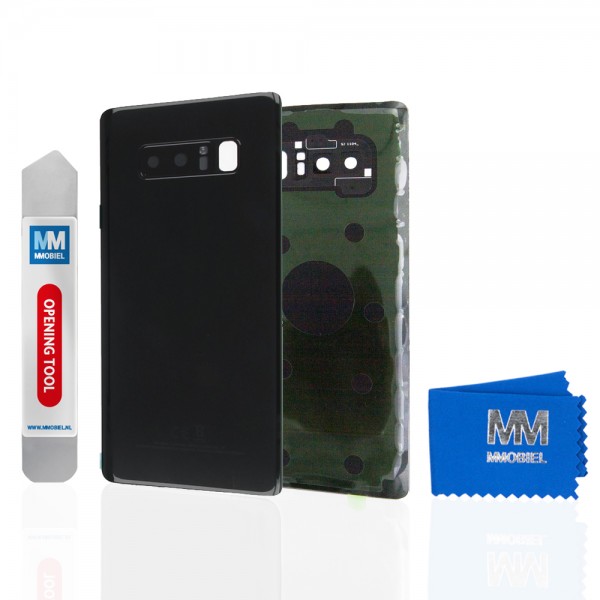 Akkudeckel mit Linse für Samsung Galaxy Note 8 N950 (SCHWARZ) Backcover
