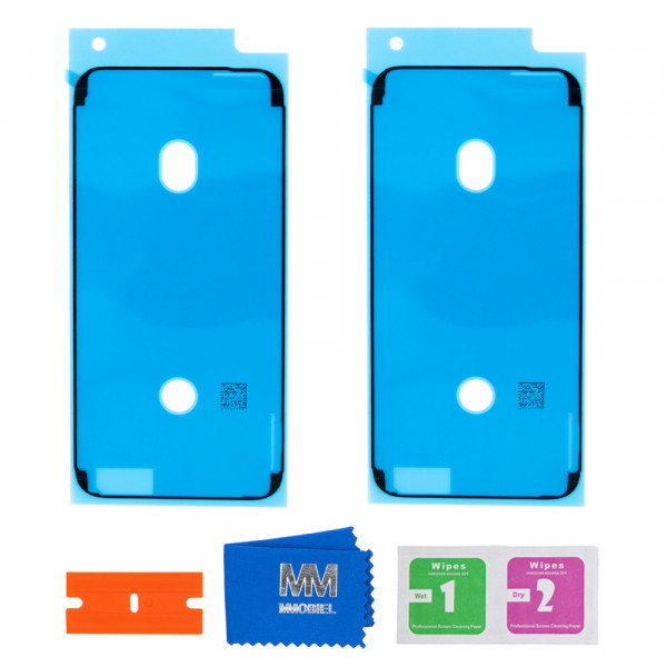 2X Wasserdichte Klebe Folie Display Adhesive Sticker für iPhone 6 / 6S (SCHWARZ)