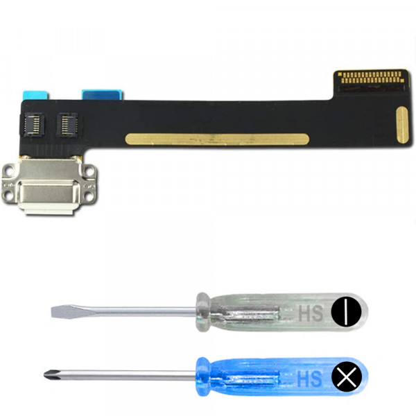 Ladebuchse für iPad Mini 5 2019 - Dock Connector Flex Kabel - Silber